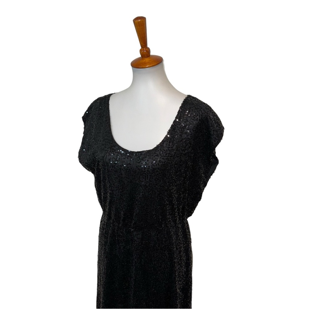 J. Crew Factory Sequin Dress Black Size 8 - Picture 2 of 5